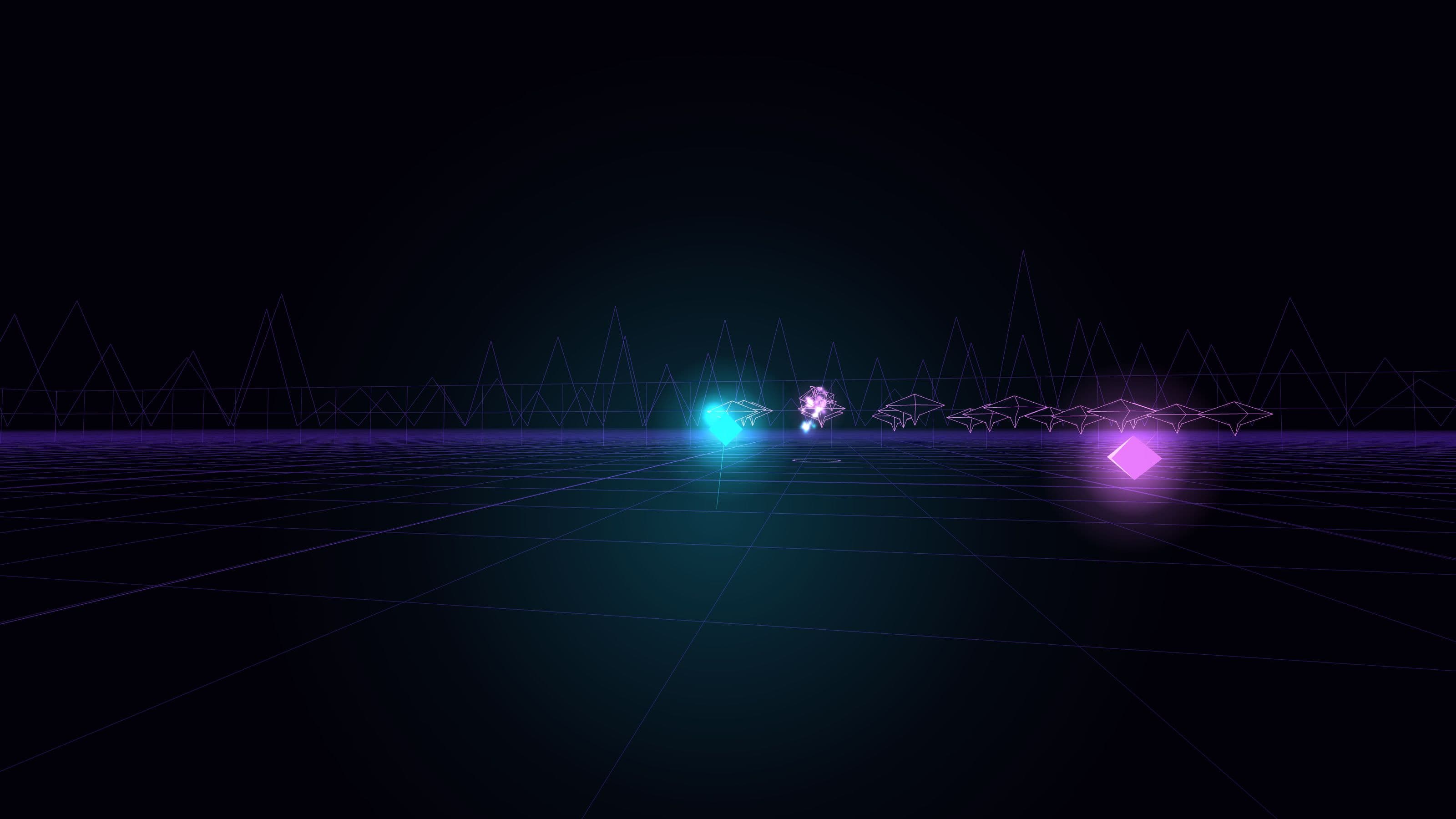 The Phalanx formation advancing across the grid as a glider bursts into shards
